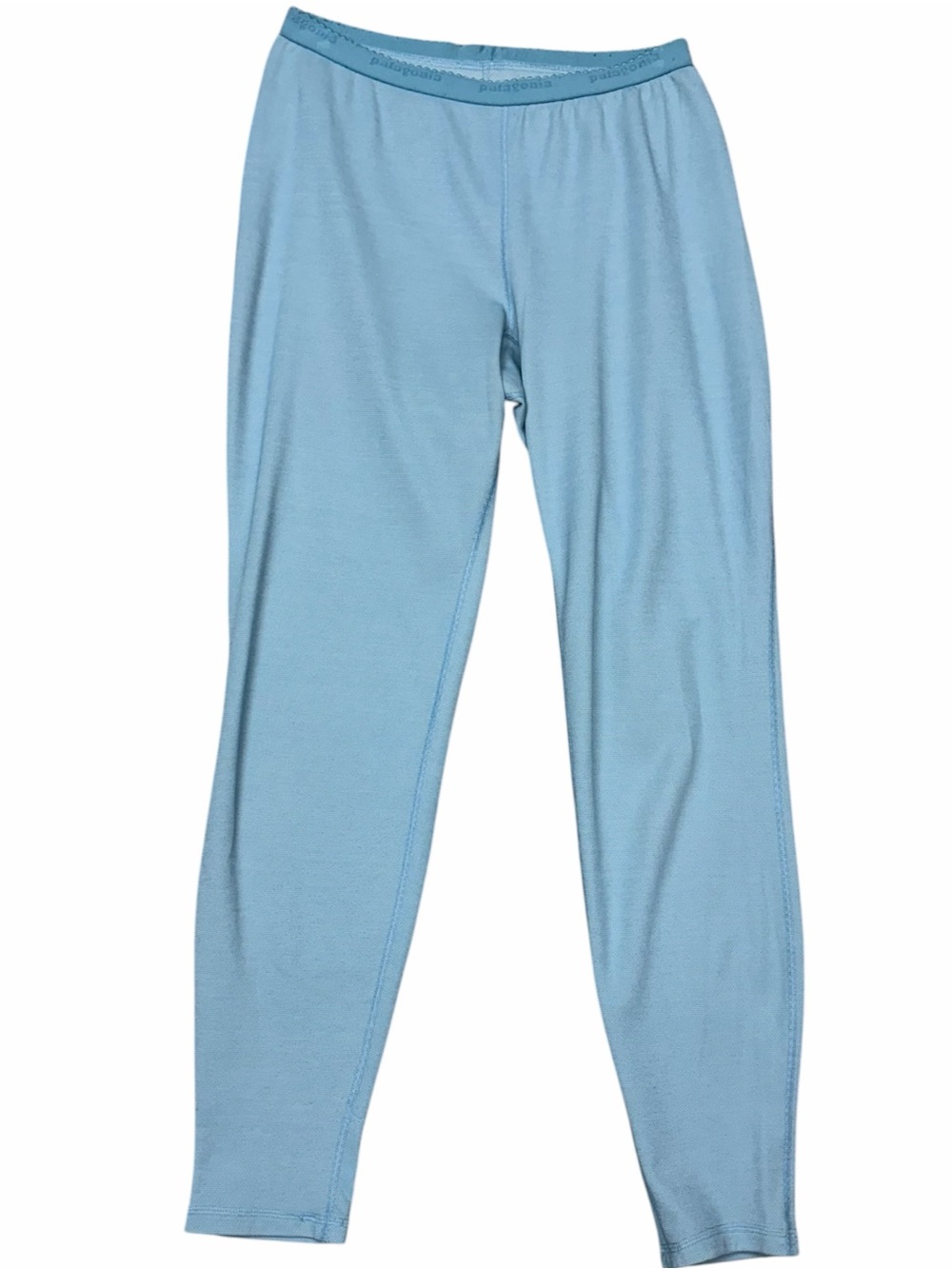 Vintage Patagonia Capilene Light Blue Thermal Base Layer Pants Large USA Made